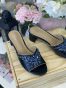 3009-36 Crystal heels in Black
