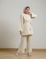 SC-317 BEIGE CARDIGAN TOP AND TROUSER
