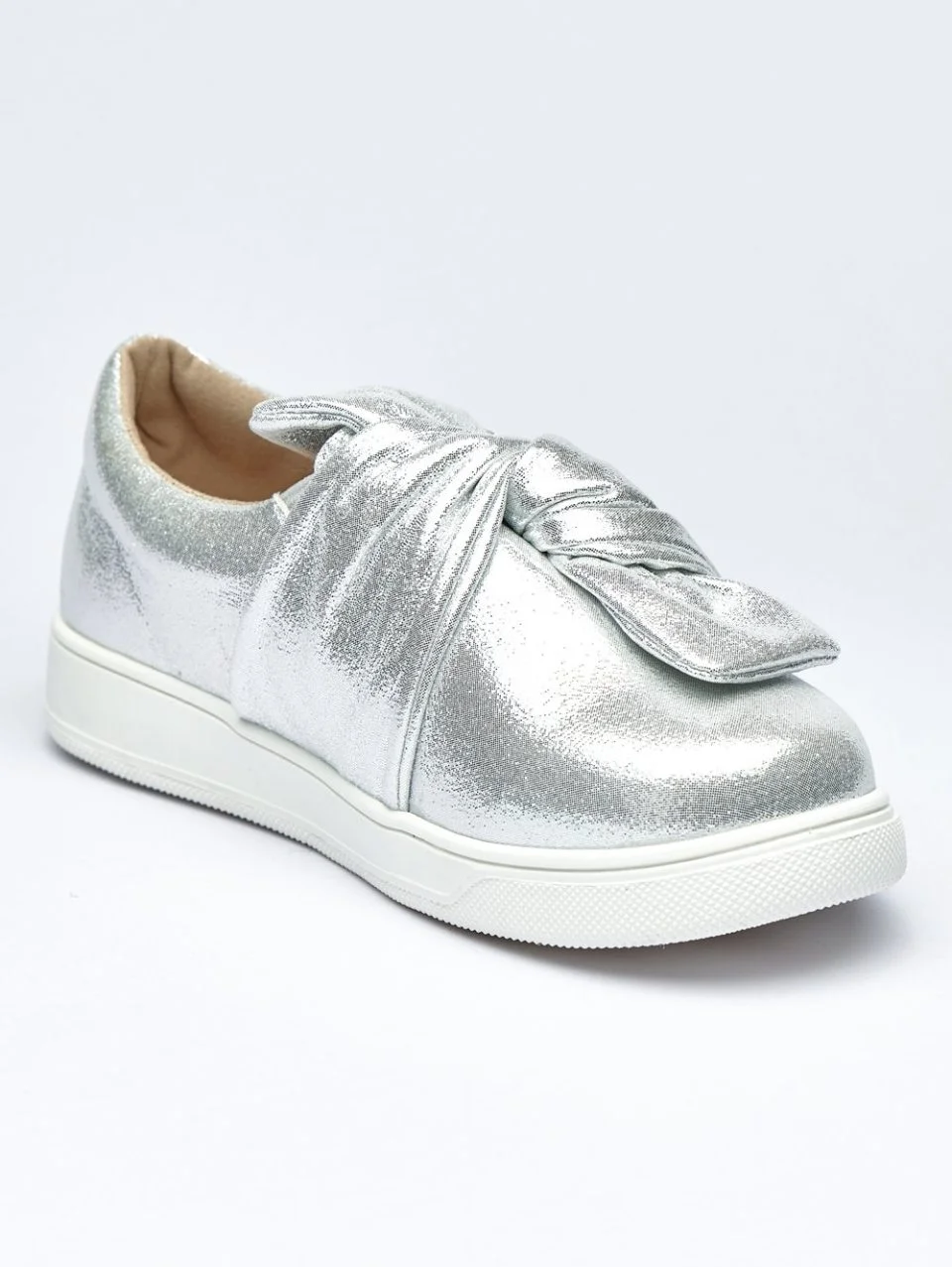 Romantic Charm Metallic Slip On Sneakers